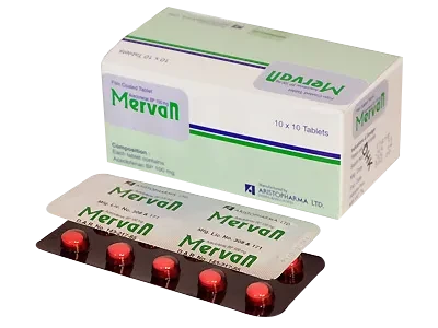 Tablet  Mervan (MRP 700) 100mg (100 Pcs)