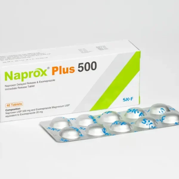 Tablet  Naprox Plus 40's (Mrp 520) 500mg+20mg (40 Pcs)