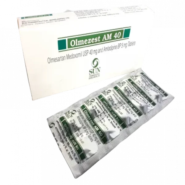 Tablet  Olmezest AM (MRP : 570) 5 mg + 40 mg (30 Pcs)