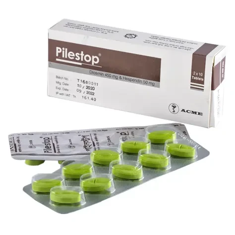 Tablet  Pilestop 450mg+50mg (20 Pcs)