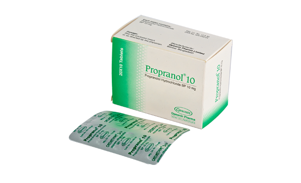 Tablet  Propranol 10mg (200 Pcs)