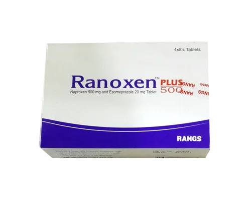 Tablet  Ranoxen Plus (MRP 416) 500mg+20mg (32 Pcs)