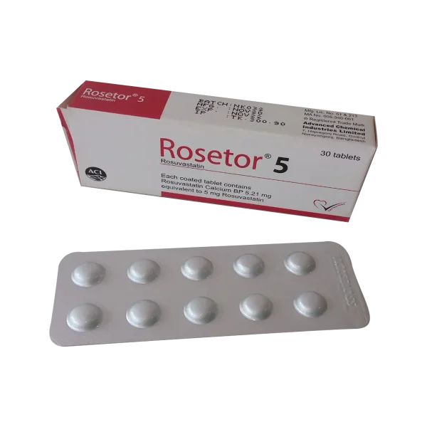 Tablet  Rosetor 5mg (30 Pcs)