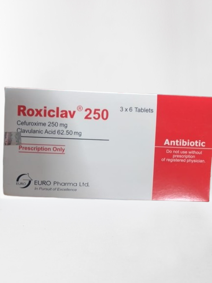 Tablet  Roxiclav 250mg+62.5mg (18 pcs)