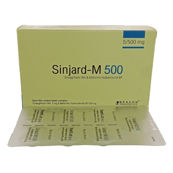 Tablet Sinjard-M 5 mg + 500 mg