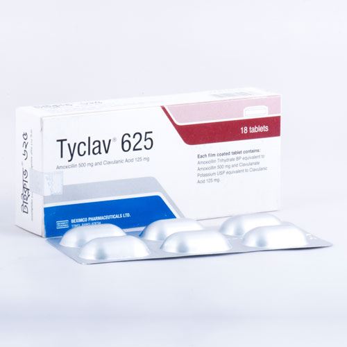 Tablet  Tyclav 625mg (18 Pcs)