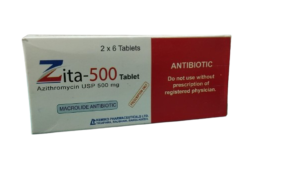 Tablet  Zita (MRP 480) 500mg (12 Pcs)