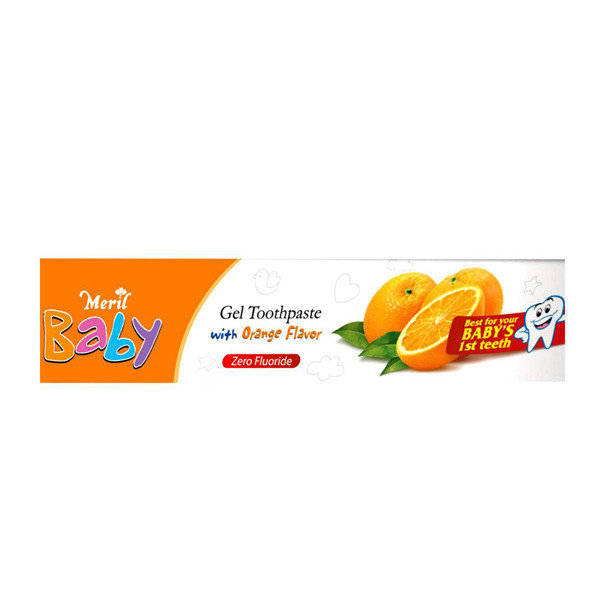 Toothpaste Meril Baby Gel Orange ( MRP 100) 45gm