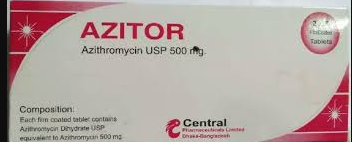 Tablet  Azitor (Central) 500mg (10 Pcs)